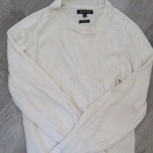 Massimo Dutti Cream SWEATER Fits Small to Medium (K337)